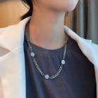 Alloy Smiley Necklace 1 Piece - As Shown In Figure - One Size