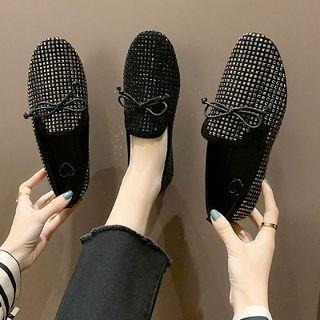 Studded Bow Loafers