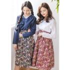 Floral Print Hanbok Skirt