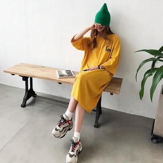 Im Text Print T-shirt Dress
