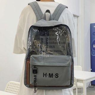 Lettering Pvc Panel Backpack