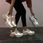 Platform Chunky Reflective Sneakers