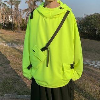 Long-sleeve Pouch Accent Hoodie