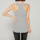 U-neck Racer-back Stripe Tank Top