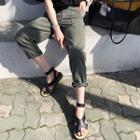 Loose-fit Tapered Cotton Pants