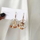 Dangle Hoop Earring 1 Pair - Non-match Hook Earrings - Gold - One Size