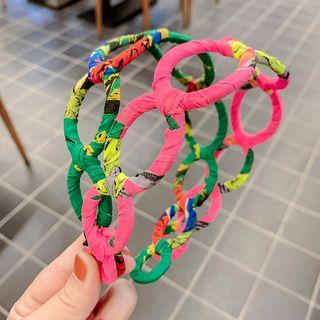 Fabric Headband 1 - Pink & Green - One Size