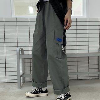 Couple Matching Buckle Strap Cargo Pants