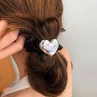 Heart Hair Tie Type A - Black - One Size