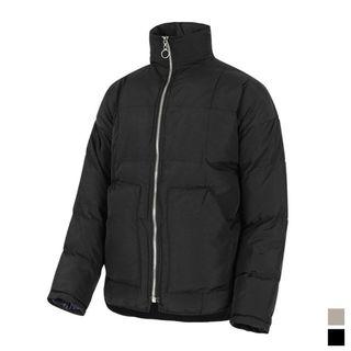 High-neck Padded Shell Zip Jacket