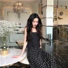 Wide-strap Top / A-line Minidress / Midi Dress / Polka Dot A-line Maxi Skirt