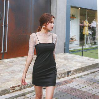 Spaghetti-strap Tube Mini Dress