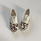 Leopard-panel Pleather Sneakers