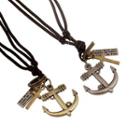 Anchor Cross Pendant Necklace