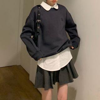 Plain Shirt / Sweatshirt / Mini Skirt