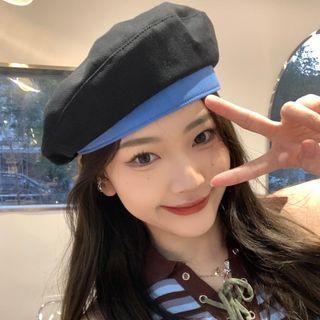 Contrast Trim Beret