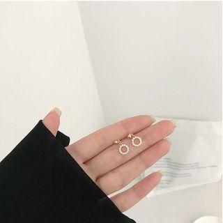 Hoop Sterling Silver Dangle Earring