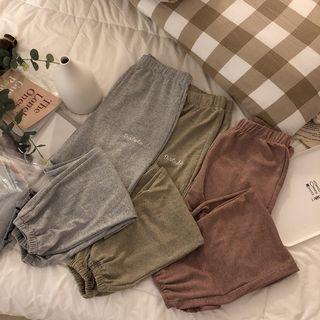 Embroidered Letter Sweatpants