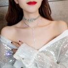 Rhinestone Knot Choker