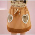 Heart Pocket A-line Skirt