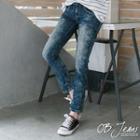 Snow Tie-dye Slimming Jeans