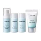 Laneige - White Dew Trial Kit: Milky Cleanser 10ml + Skin Refiner 15ml + Emulsion 15ml + Essence 7ml 4pcs