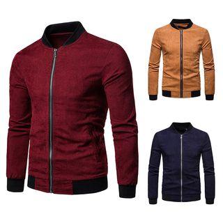 Slim-fit Corduroy Bomber Jacket