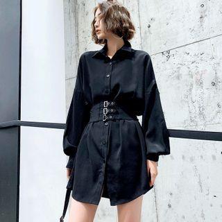 Triple Buckled Shirtdress