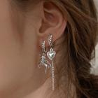 Non-matching Unicorn Heart Dangle Earring