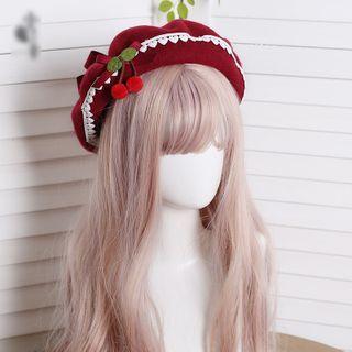 Cherry Beret Hat