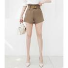 Office Look Shorts With Belt