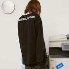 [r:lol] Couple Letter-printed Long T-shirt