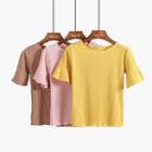 Bell-sleeved T-shirt