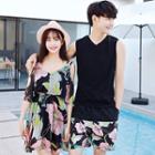 Couple Tank Top / Shorts / Strappy Floral Dress