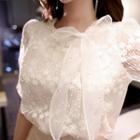Bow-front Lace Top
