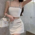 Crop Camisole Top / Mini A-line Skirt