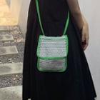 Perforated Crossbody Bag Green Trim - Off-white - One Size