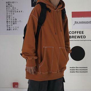 Front Pocket Stitched Hooded Sweatshirt