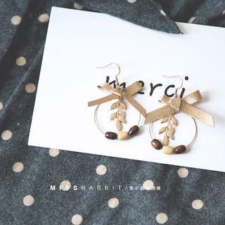 Wooden Bead Earring / Clip-on Earring