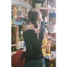 Tie-back Ribbed Slim-fit Top