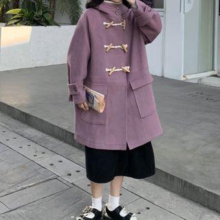 Pocket Detail Long Duffle Coat