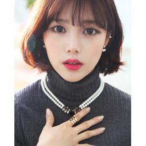 Faux-pearl Layered Necklace