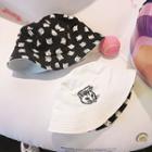 Reversible Bucket Hat Cats - Black & White - One Size