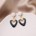 Heart Dangle Earring E2913 - As Shown In Figure - One Size