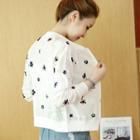Embroidered Floral Zip Jacket