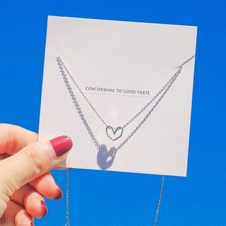 Heart Necklace / Ear Stud