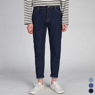 Plain Baggy-fit Jeans