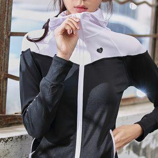 Two Tone Sports Zip Jacket