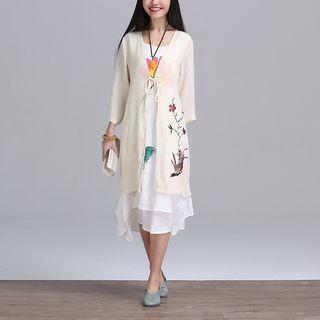 Floral Print Long Light Jacket