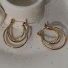 Hoop Earring 1 Pair - 257 - Gold - One Size